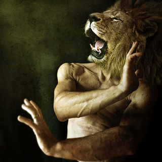 Illustration for article titled These photoshop mashups of humans and animals freak the hell out of me
